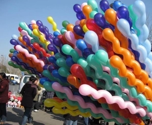 Latex Spiral Balloons Mixed Colorful Long Strip Wave Twist Magic Balloon For Party Bar Decor Celebration Multi Color