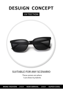 Detailed macro view of black square sunglasses frame with model YT7771 on temples