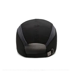 Adjustable back strap with metal buckle on quick-dry breathable mesh baseball cap