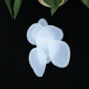 Translucent irregular organic shaped silicone molds for DIY resin casting and pendants