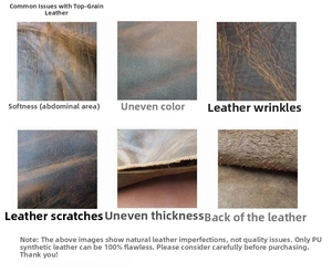 Macro details of top layer cowhide leather texture showing natural grain and fiber surface