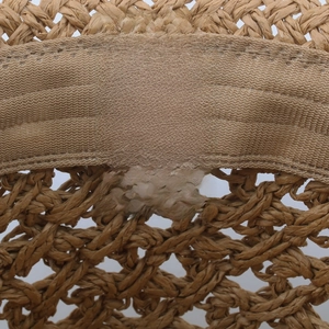 Straw western cowboy hat made of 100% paper fiber with breathable woven texture