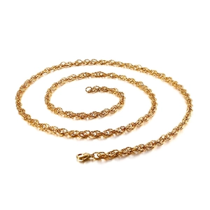 Gold Tone Stainless Steel Rope Chain Waist Belt For Women Sexy Body Accessory Jewelry Simple Twist Link Adjustable