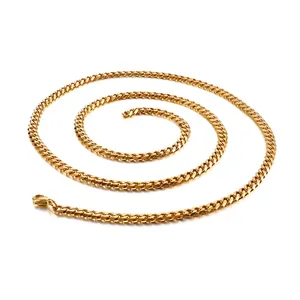 Women Gold Cuban Link Chain Belt Stainless Steel Adjustable Waist Chain For Dresses Fashion Accessory