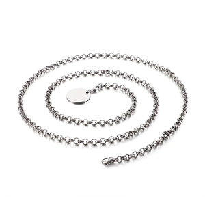 Chaîne De Taille Simple En Acier Inoxydable Pour Femmes Chaîne De Corps Longue Réglable Avec Pendentif Rond Accessoire De Ceinture Sexy
