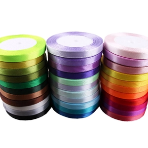 6mm colorful satin ribbon rolls for gift wrapping and hair accessories bundle