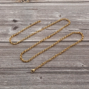 Minimalist long gold body chain with pearl tassel for women made of durable titanium steel
