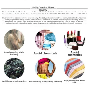 Detailed care guide for 925 sterling silver jewelry maintenance and daily cleaning tips