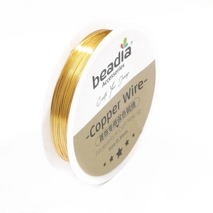 0.3mm gold tarnish resistant copper wire for DIY handmade jewelry and craft making