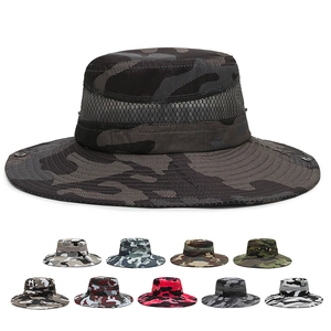 Cappello Da Pescatore Camuffamento Esterno Tesa Larga Poliere Rete Traspirante Protezione Solare Boonie Per Escursionismo Pesca Viaggio