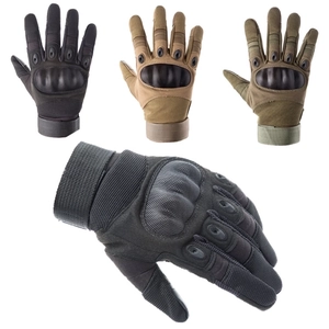 Men Tactical Full Finger Gloves Nylon Hard Shell Knuckle Protection Touchscreen Non-slip Outdoor Sports Cycling Training