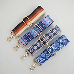 Adjustable Bohemian Bag Strap For Women Replacement Woven Shoulder Crossbody Strap Wide Paisley Pattern Ethnic Style Accessory