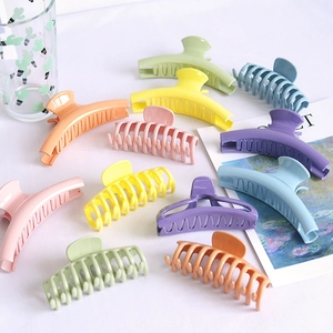 Hair Claw Clips Plastic Resin Large Nonslip Strong Hold For Women Girls Styling Accessories Candy Colors Korean Style Matte Glossy Finish