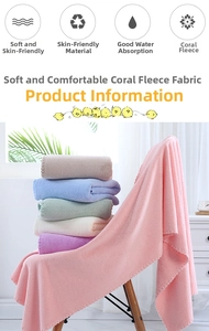 Close-up of soft coral fleece towels in pastel colors stacked in a bright room