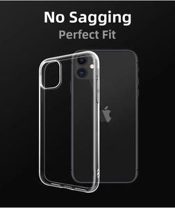 Detail der hochtransparenten TPU-Handyhülle mit präziser Passform für das iPhone