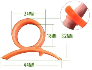 Detailed size specification for orange peeler ring with 44mm width and 32mm height