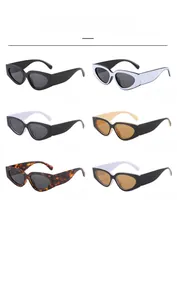 Cat eye sunglasses color selection with retro frames and stylish gradient lenses