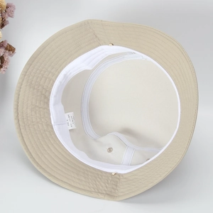 Detailed internal view of quick-dry bucket hat with soft sweatband and stitching