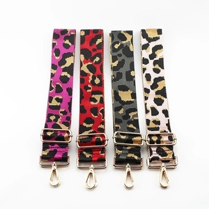 Adjustable Leopard Print Bag Strap Replacement Webbing Shoulder Strap For Crossbody Handbags Fashion