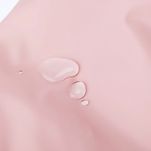 Pink large capacity foldable travel bag featuring waterproof fabric with water droplets