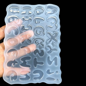 Silicone Alphabet Mold Uppercase Letters For Resin Casting Jewelry Making DIY Mirror Surface Cake Decorating