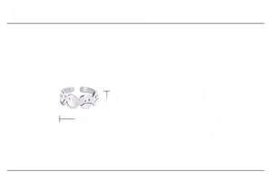 Detail of adjustable silver titanium steel ring with hollow smiley and sad face engravings