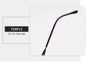 Detailed macro view of the ergonomic sunglasses temple tips for a comfortable fit