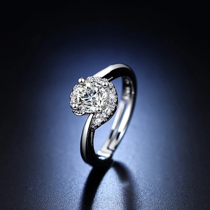 Close-up of silver ring showing professional S925 hallmark engraving on the inner band