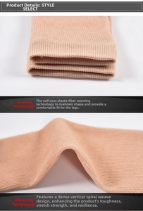 Macro detail of breathable nylon compression socks with reinforced ribbed cuffs