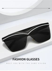 Detail der CE-Zertifizierung und Spezifikationen am Bügel der Cat-Eye-Sonnenbrille