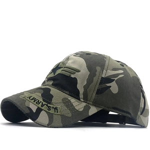 Casquette De Baseball Camouflage Coton Style Militaire Tactique Broderie Étoile Réglable Chapeau De Soleil Extérieur
