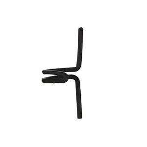 Minimalist black U-shaped double C-alloy clip earring and nose ring for non-pierced ears