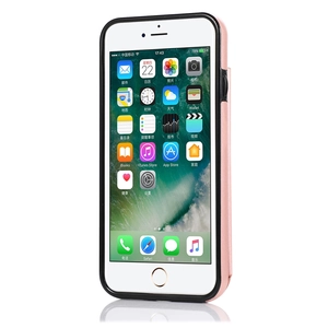 Pink embossed flip leather case with full protection for iPhone with home button