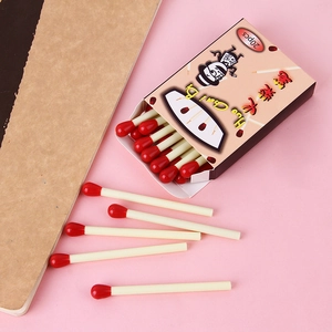 Novelty Matchstick Shape Ballpoint Pen Plastic Creative Mini Writing Tool For Students Office Supplies