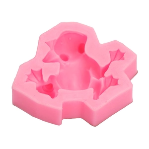 Pink silicone chicken mold for chocolate fondant cake decorating and DIY crafts