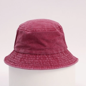 Vintage Washed Cotton Bucket Hat For Men Women Unisex Hip Hop Fisherman Hat Sun Protection Outdoor Summer Flat Top Cap