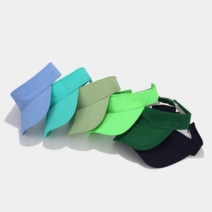 Unisex minimalist open top sun visors in various solid colors for outdoor running