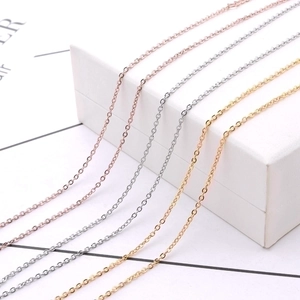 Stainless Steel Necklace Chain For Women Gold Rose Gold Silver Titanium Steel O-Chain Box Chain Jewelry