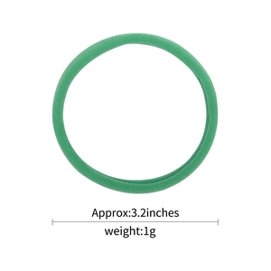 3.2-inch green candy color nylon hair band with high elasticity and soft texture for babies