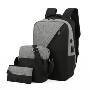 Professional Business Laptop Backpack Crossbody Bag And Clutch Oxford Cloth USB Charging Port Travel Commute