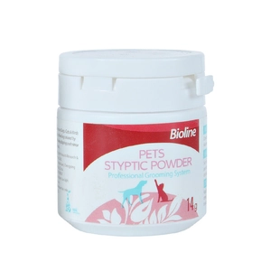 Bioline 14g Styptic Powder for dogs and cats for quick nail bleeding control
