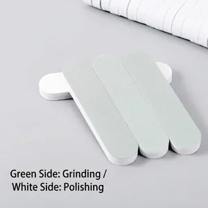 Dual-sided jewelry polishing tool with green sanding surface and white polishing side