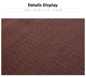 Macro detail showing the deep brown brushed texture and soft fibers of the winter scarf