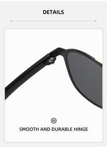 Detailed view of the smooth and durable metal hinge on retro oval alloy sunglasses