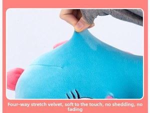 Detailed view of elastic plush fabric showing the soft texture and durable material
