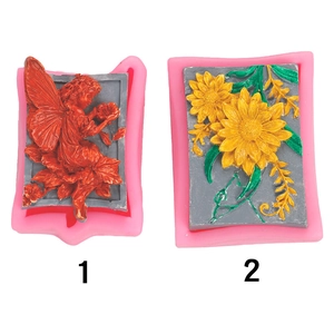 Stampo In Silicone Rilievo Angelo Alato Fata Girasole Per Sapone Artigianale Torta Fondente Resina Cioccolato Rosa