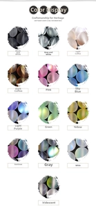 Macro view of matte crystal agate loose beads in 13 color options for DIY jewelry making
