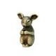 Antique bronze rabbit incense burner holder for sandalwood sticks with creative zodiac design