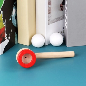 Classic wooden floating ball toy set for breath training and oral muscle exercises
