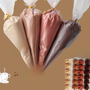 Set colla crema fai-da-te in quattro tonalità marroni con effetto a stella
